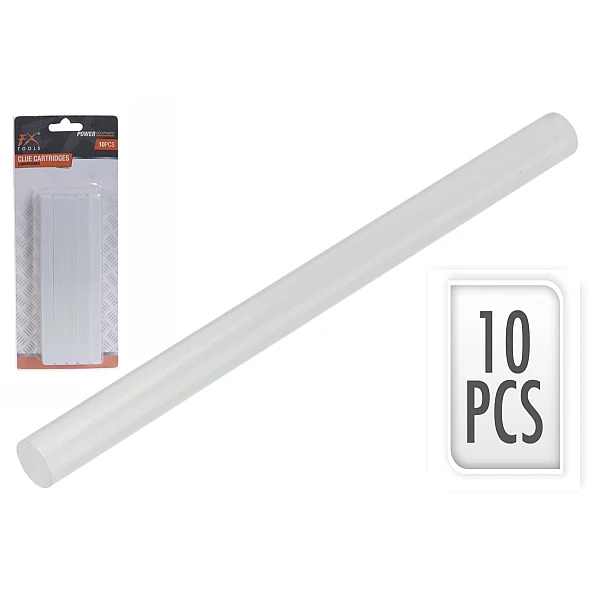 Ράβδοι σιλικόνης 11x150mm για Πιστόλι Σιλικόνης Διάφανοι CY8290170 FX Tools 10τεμ