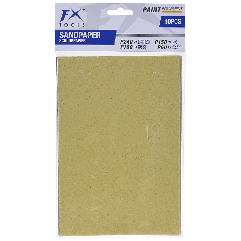 Γυαλόχαρτα 10τμχ.150X225mm (2xP80, 3xP100,3xP150,2xP240) Γυαλόχαρτα 10τμχ.150X225mm (2xP80, 3xP100,3xP150,2xP240)