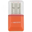Card reader Micro SD USB 2.0 mini πορτοκαλί EA134O Esperanza Card reader Micro SD USB 2.0 mini πορτοκαλί EA134O Esperanza