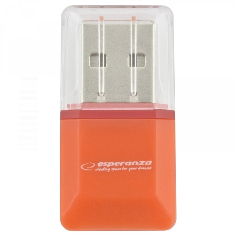 Card reader Micro SD USB 2.0 mini πορτοκαλί EA134O Esperanza Card reader Micro SD USB 2.0 mini πορτοκαλί EA134O Esperanza