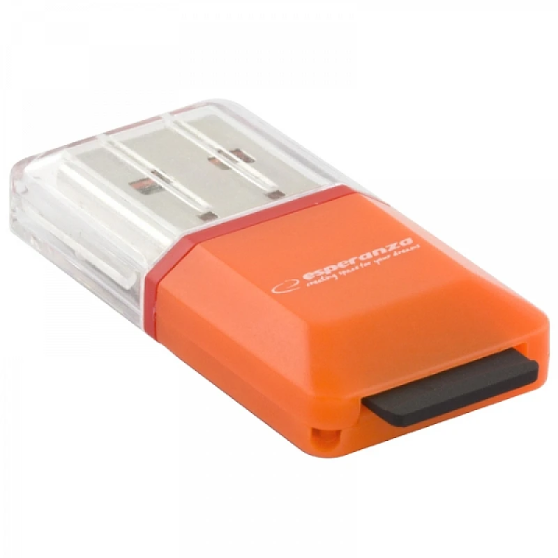 Card reader Micro SD USB 2.0 mini πορτοκαλί EA134O Esperanza Card reader Micro SD USB 2.0 mini πορτοκαλί EA134O Esperanza