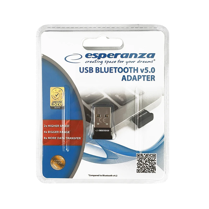 Esperanza EA160 Αντάπτορας USB Bluetooth v.5.0 Adapter Esperanza EA160 Αντάπτορας USB Bluetooth v.5.0 Adapter