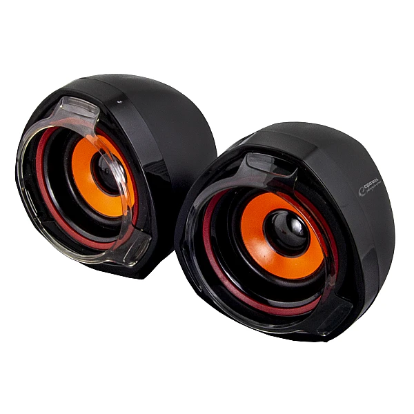 Ηχεία STEREO ESPERANZA USB 2.0 RUMBA EP141 5W σε μαύρο χρώμα