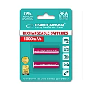 Μπαταρία Επαναφορτιζόμενη AAA 1000mAh Esperanza EZA101R 2 Τεμάχια Μπαταρία Επαναφορτιζόμενη AAA 1000mAh Esperanza EZA101R 2 Τεμάχια