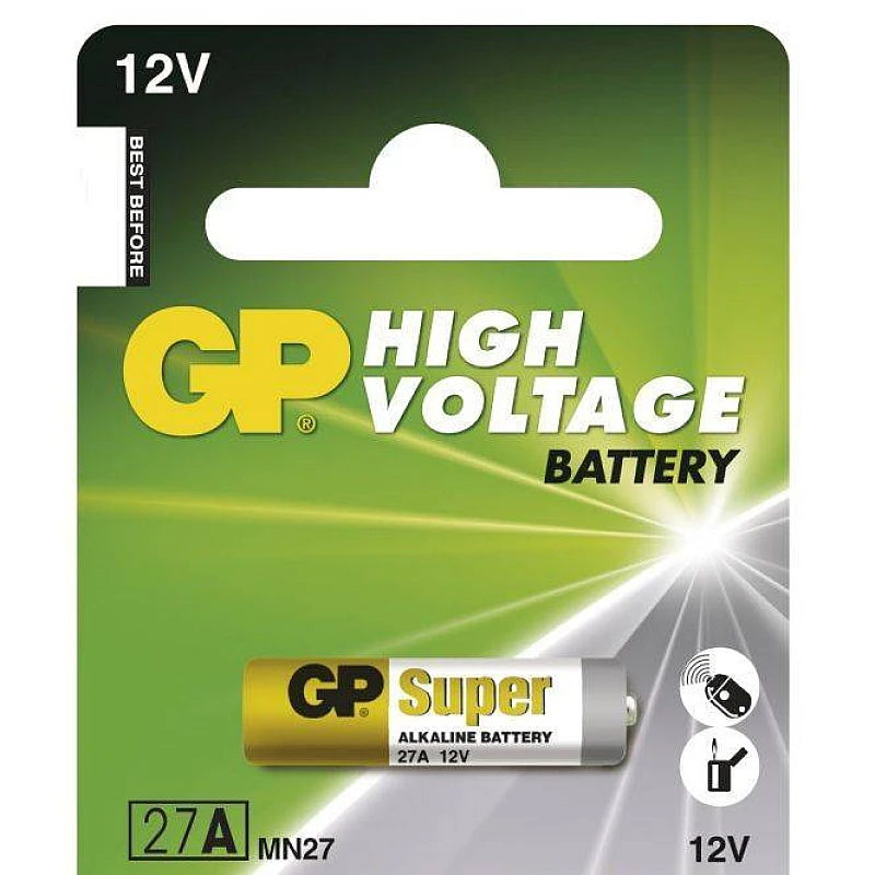 GP αλκαλική μπαταρία 12Volt (27A)12V MN27 GP αλκαλική μπαταρία 12Volt (27A)12V MN27