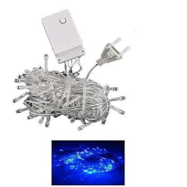Χριστουγεννιάτικα λαμπάκια LED 100L μπλέ με κοντρόλ 8 λειτουργιών  LH-E15 LANHO
