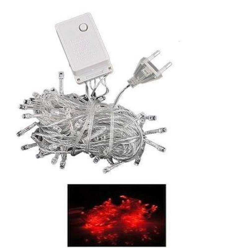 Χριστουγεννιάτικα λαμπάκια LED 100L κόκκινα με κοντρόλ 8 λειτουργιών LH-E18 LANHO Χριστουγεννιάτικα λαμπάκια LED 100L κόκκινα με κοντρόλ 8 λειτουργιών LH-E18 LANHO