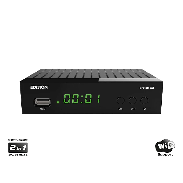 EDISION PROTON S2 Ψηφιακός Δορυφορικός Δέκτης  DVB-S/S2