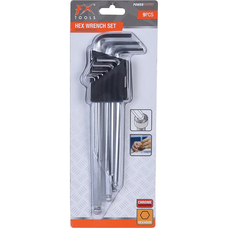 Σετ κλειδιά άλεν μακριά 9 τεμάχια R05000100 FX Tools Σετ κλειδιά άλεν μακριά 9 τεμάχια R05000100 FX Tools