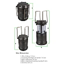 LED Φωτιστικό-Φανάρι Πτυσσόμενο Μπαταρίας με 30 leds SL1-23