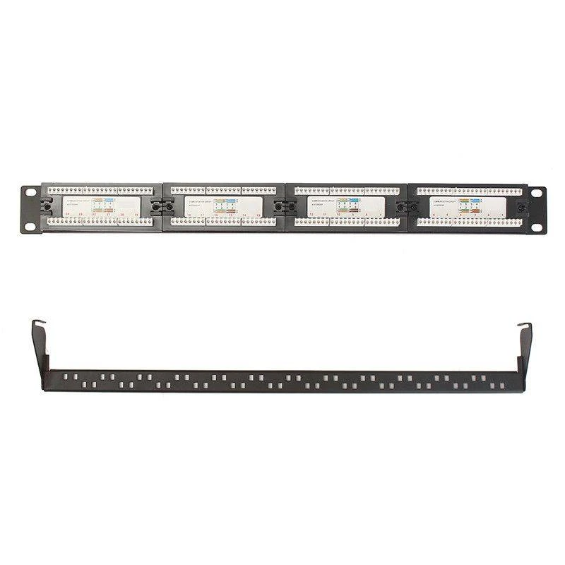 PP-UTPC6-24 Patch panel 19" CAT 6 UTP 24 θυρών σε μαύρο χρώμα 1U OEM PP-UTPC6-24 Patch panel 19" CAT 6 UTP 24 θυρών σε μαύρο χρώμα 1U OEM