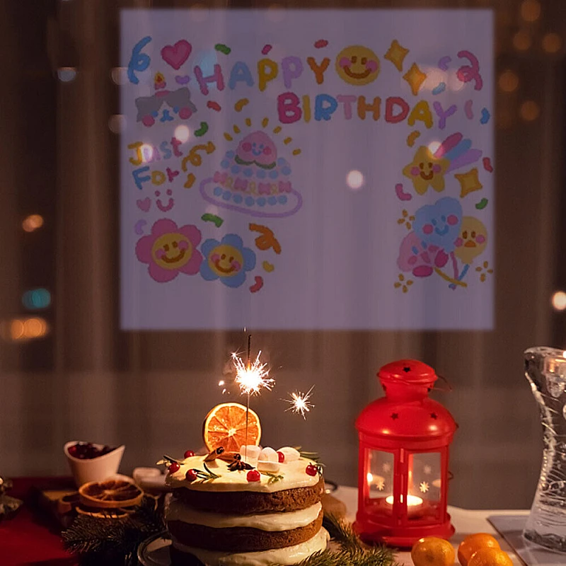 Παιδικός Mini προβολέας-Projector με slide happy birthday 4989 Κρεμ OEM Παιδικός Mini προβολέας-Projector με slide happy birthday 4989 Κρεμ OEM
