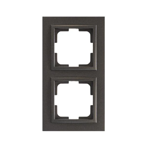 Πλαίσιο 2 θέσεων Μαύρο 152-10381 MONO ELECTRIC Despina by Eurolamp