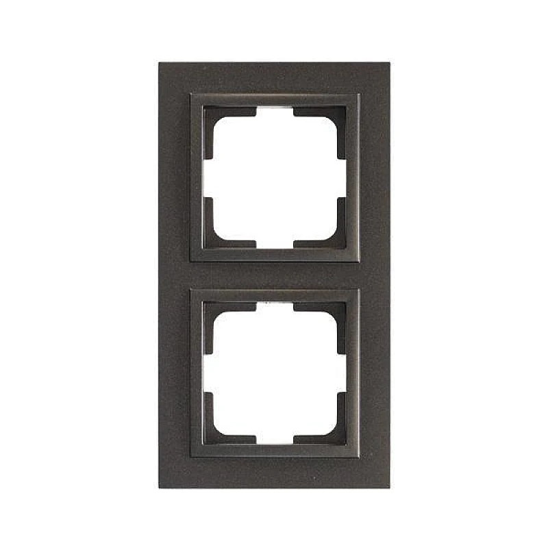 Πλαίσιο 2 θέσεων Μαύρο 152-10381 MONO ELECTRIC Despina by Eurolamp Πλαίσιο 2 θέσεων Μαύρο 152-10381 MONO ELECTRIC Despina by Eurolamp