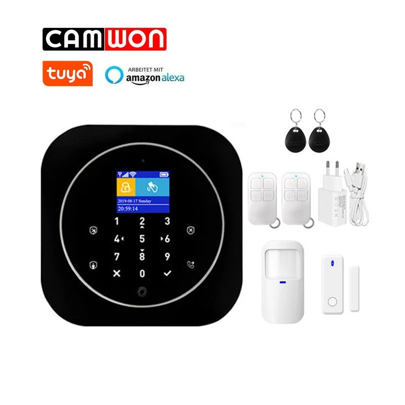 CAMWON ZIPIR-A Σύστημα ασύρματου συναγερμού GSM WIFI KIT λευκό TYWE3S με εφαρμογές Tuya, ,Amazon Alexa, Google Assistant CAMWON ZIPIR-A Σύστημα ασύρματου συναγερμού GSM WIFI KIT λευκό TYWE3S με εφαρμογές Tuya, ,Amazon Alexa, Google Assistant