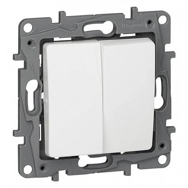 LEGRAND NILOE 764506 διακόπτης κομμυτατέρ χωνευτός 10A 250V Λευκός