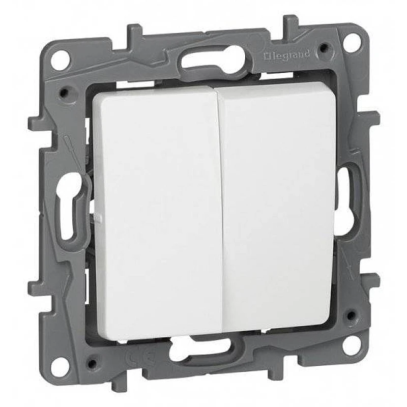 LEGRAND NILOE 764506 διακόπτης κομμυτατέρ χωνευτός 10A 250V Λευκός LEGRAND NILOE 764506 διακόπτης κομμυτατέρ χωνευτός 10A 250V Λευκός