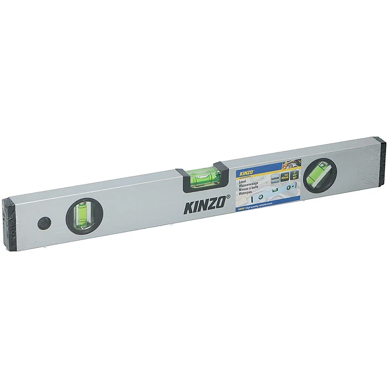 KINZO 17129 Αλφάδι αλουμινίου με 3 μάτια 40cm KINZO 17129 Αλφάδι αλουμινίου με 3 μάτια 40cm