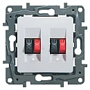 LEGRAND NILOE 664781 Πρίζα διπλή ηχείων Λευκή LEGRAND NILOE 664781 Πρίζα διπλή ηχείων Λευκή