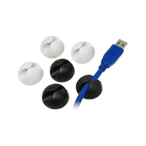 Cable Organizer Clip Οργάνωσης Καλωδίων γραφείου Μαύρο 1 τεμάχιo 61000317 OEM