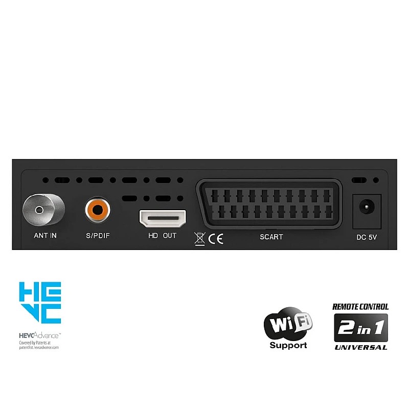 EDISION PICCO T265 plus Επίγειος ψηφιακός δέκτης H.265 HEVC, Full High Definition DVB-T2 EDISION PICCO T265 plus Επίγειος ψηφιακός δέκτης H.265 HEVC, Full High Definition DVB-T2
