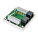 Πρίζα Δικτύου επίτοιχη utp cat5e 2 θυρών RG45 λευκή GN002 Alantec Πρίζα Δικτύου επίτοιχη utp cat5e 2 θυρών RG45 λευκή GN002 Alantec