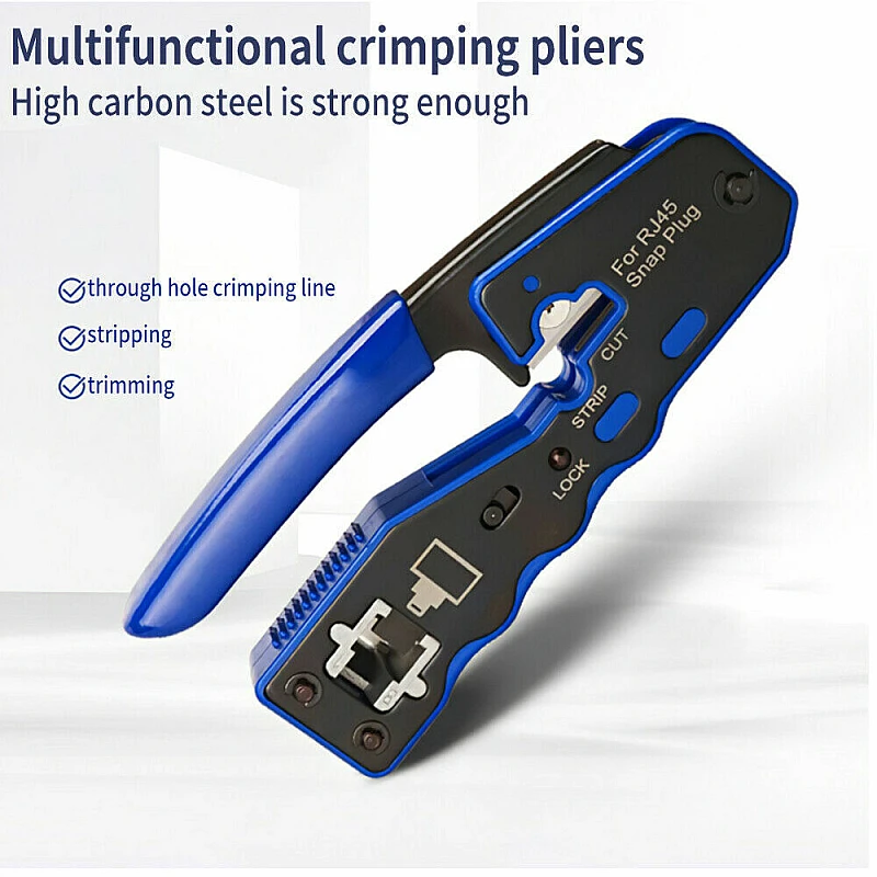 Πρέσα ακροδεκτών Pass Through μεταλλική για φις RJ45 3σε1 200200524 OEM Πρέσα ακροδεκτών Pass Through μεταλλική για φις RJ45 3σε1 200200524 OEM