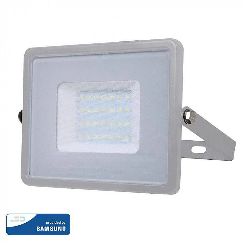 Προβολέας LED SAMSUNG 20W ψυχρό λευκό 6400K Γκρί VT-20 447 V-TAC Προβολέας LED SAMSUNG 20W ψυχρό λευκό 6400K Γκρί VT-20 447 V-TAC