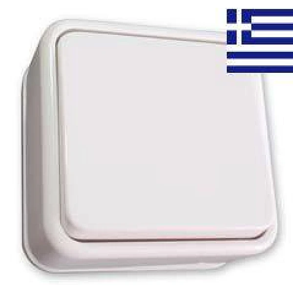 Διακόπτης επίτοιχος απλός λευκός U1111 UNIQUE BASSIAKOS