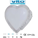 Φωτάκι νυκτός LED με διακόπτη Καρδιά σε λευκό χρώμα 3xRLED 5200500 VITO Φωτάκι νυκτός LED με διακόπτη Καρδιά σε λευκό χρώμα 3xRLED 5200500 VITO