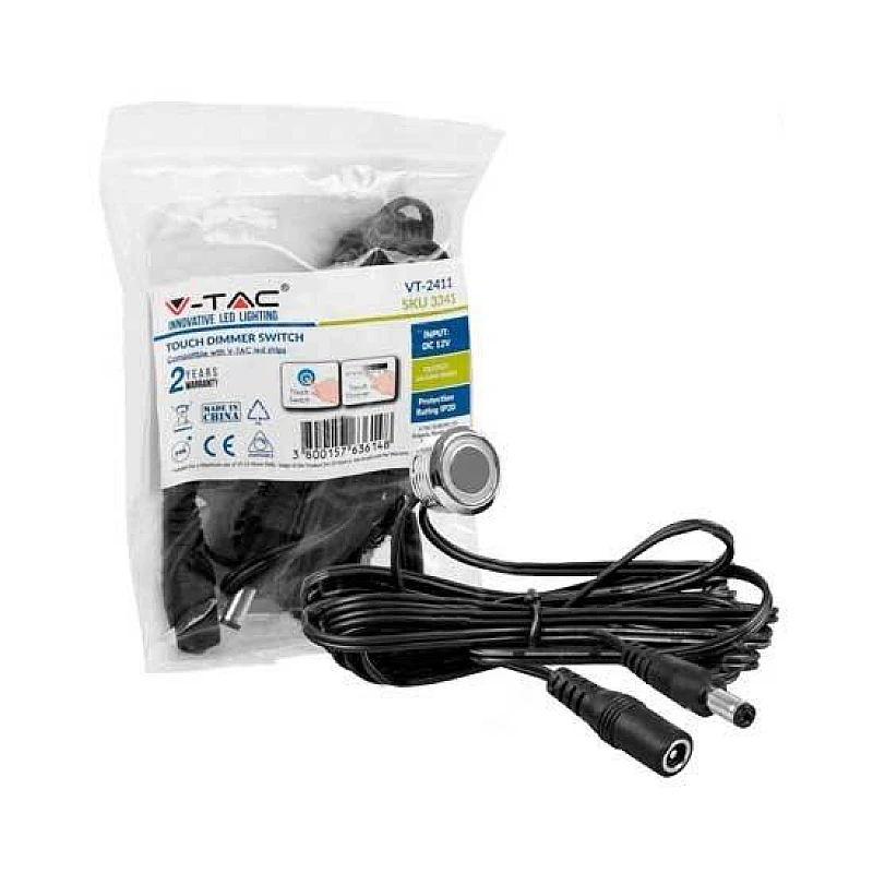 Διακόπτης και dimmer αφής για ταινίες LED VT-2411 3341 V-TAC Διακόπτης και dimmer αφής για ταινίες LED VT-2411 3341 V-TAC
