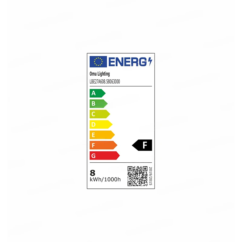 Λαμπτήρας Led E27 A60 8.5Watt Θερμό Λευκό 3000K 58063000 OMU Lighting Λαμπτήρας Led E27 A60 8.5Watt Θερμό Λευκό 3000K 58063000 OMU Lighting