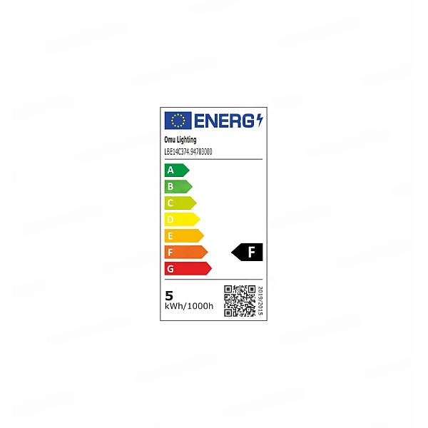Λαμπτήρας Led E14 C37 4.9Watt Θερμό λευκό 3000K Κεράκι 94703000 OMU Lighting