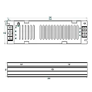 Τροφοδοτικό ταινίας Led SLIM 150W 12V 12.5A ADLS-150-12 Adlerpower