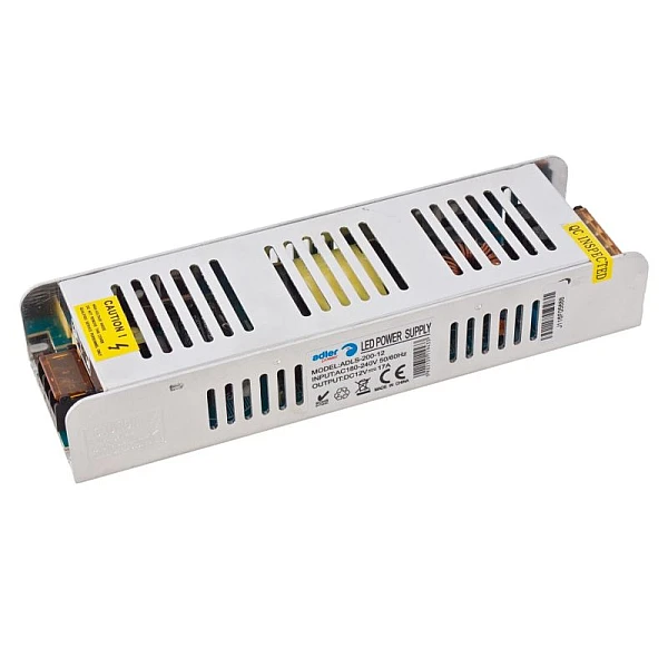 Τροφοδοτικό ταινίας Led SLIM 200W 12V 17A ADLS-200-12 Adlerpower