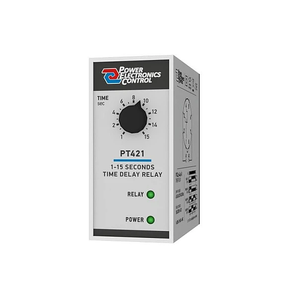 Power Electronics Χρονορελέ Καθυστέρησης 1-15sec PT421-8