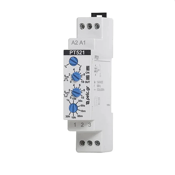 Power Electronics Χρονορελέ καθυστέρησης 1sec – 30h, (ράγας) PT521