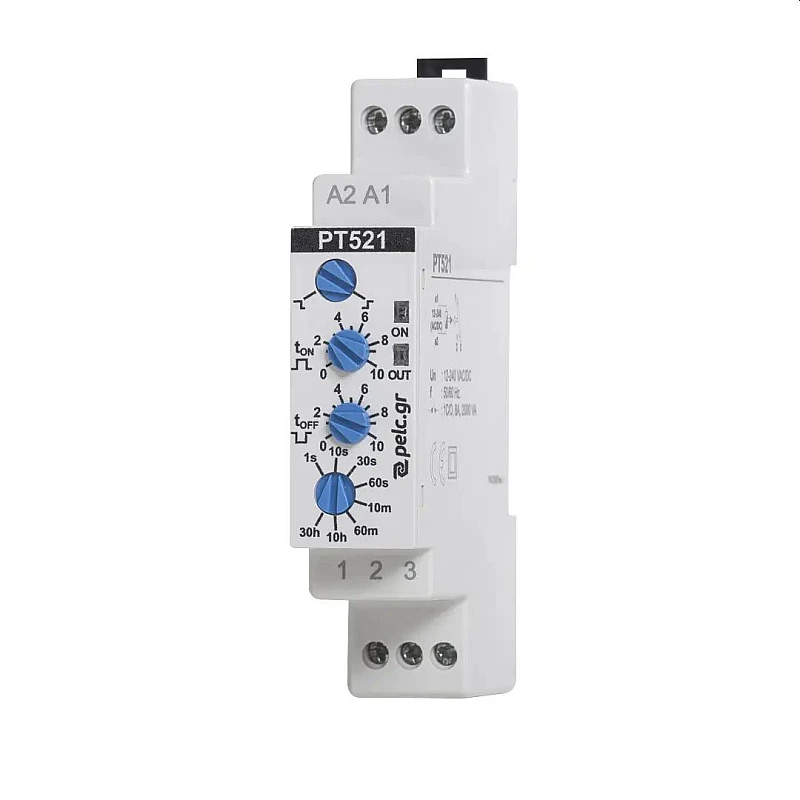Power Electronics Χρονορελέ καθυστέρησης 1sec – 30h, (ράγας) PT521