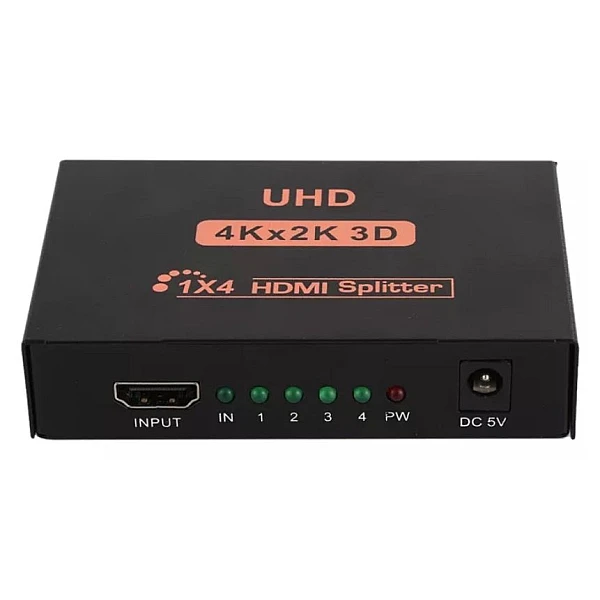 POWERTECH HDMI splitter PTH-048 4 σε 1 4K/60Hz μαύρο