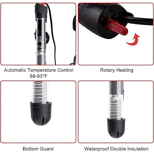 Θερμαντήρας Νερού για Ενυδρεία 100W με θερμοστάτη Y1-100 ΟΕΜ