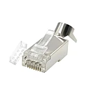 Φις δικτύου RJ45 Cat7 FTP 8p8c Crystal Head Pass Through 991122506 OEM