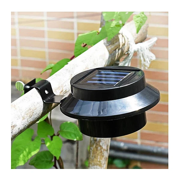 Ηλιακό φωτιστικό 3LED εξωτερικού χώρου επίτοιχο Μαύρο SL0012C ΟΕΜ