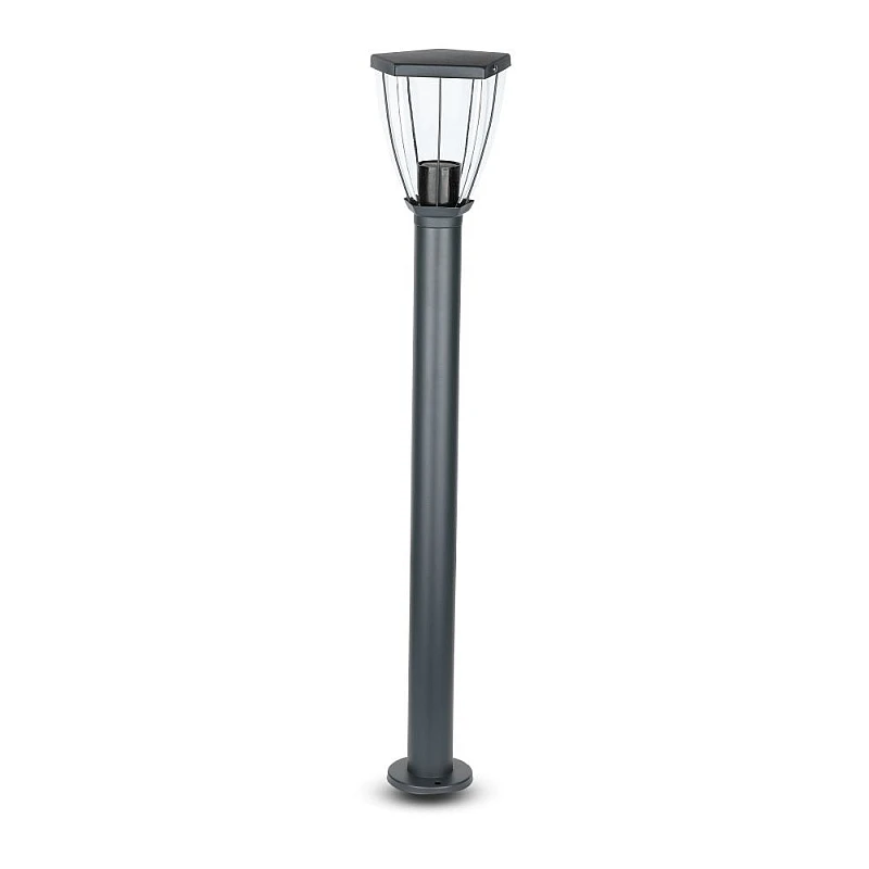 Επιδαπέδιο φωτιστικό κήπου E27 IP44 Stainless + PC με γκρι σώμα 80cm VT-839 V-TAC 8629 Επιδαπέδιο φωτιστικό κήπου E27 IP44 Stainless + PC με γκρι σώμα 80cm VT-839 V-TAC 8629