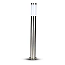 Επιδαπέδιο φωτιστικό κήπου E27 IP44 Stainless + PC με Satin Nickel σώμα 80cm VT-838 V-TAC 8625 Επιδαπέδιο φωτιστικό κήπου E27 IP44 Stainless + PC με Satin Nickel σώμα 80cm VT-838 V-TAC 8625