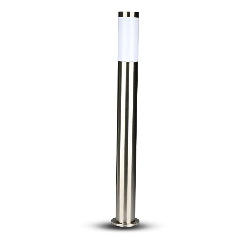 Επιδαπέδιο φωτιστικό κήπου E27 IP44 Stainless + PC με Satin Nickel σώμα 80cm VT-838 V-TAC 8625 Επιδαπέδιο φωτιστικό κήπου E27 IP44 Stainless + PC με Satin Nickel σώμα 80cm VT-838 V-TAC 8625