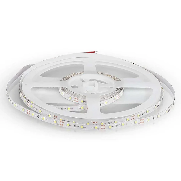 Ταινία led ισχύος 4.2w/m με 60smd 3528 led/m IP20 5 μέτρα Θερμό λευκό 3000k VT-3526-60 212016 V-TAC