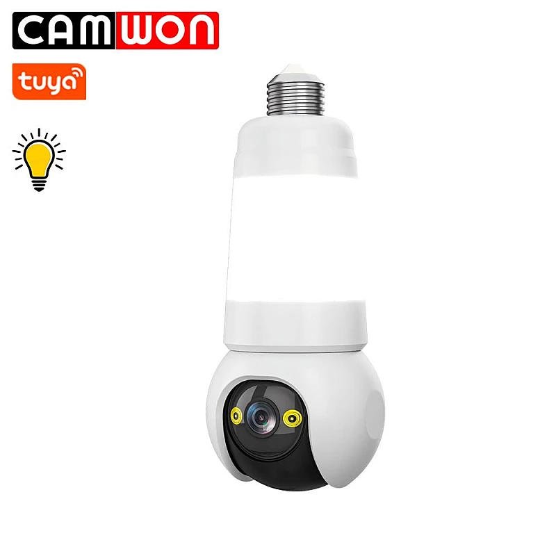 CAMWON WIP-TR300JE Tuya E27 Bulb Wi-Fi Camera 3.0Mp με λαμπτήρα LED