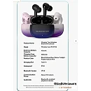 Monster Buds AURA FIT XT02 Handsfree Ακουστικά με Θήκη Φόρτισης Ροζ