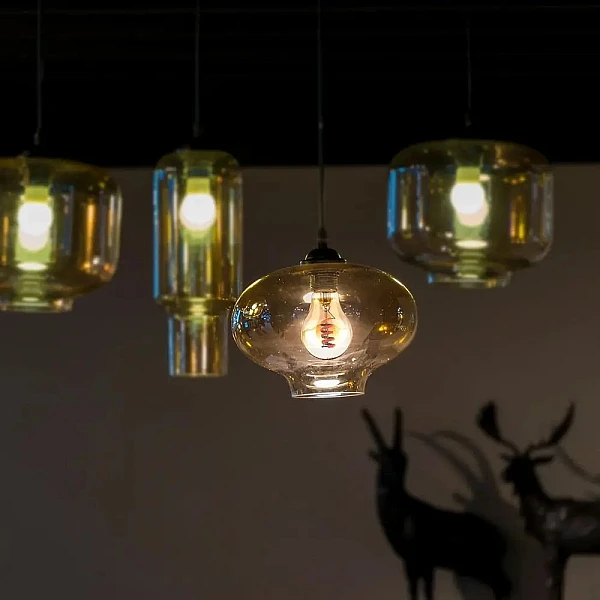 Λαμπτήρας Led E27 Filament Amber Spiral A60 4Watt Θερμό Λευκό VT-2028 V-TAC 217335