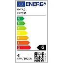 Λαμπτήρας Led E27 Filament Amber Spiral A60 4Watt Θερμό Λευκό VT-2028 V-TAC 217335 Λαμπτήρας Led E27 Filament Amber Spiral A60 4Watt Θερμό Λευκό VT-2028 V-TAC 217335